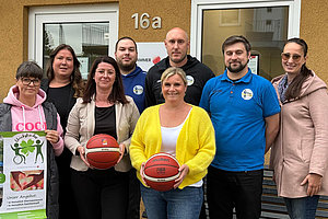 TSV Temps Shooters gemeinsam mit dem Glückskinderprojekt der Oskar Kämmer Schule